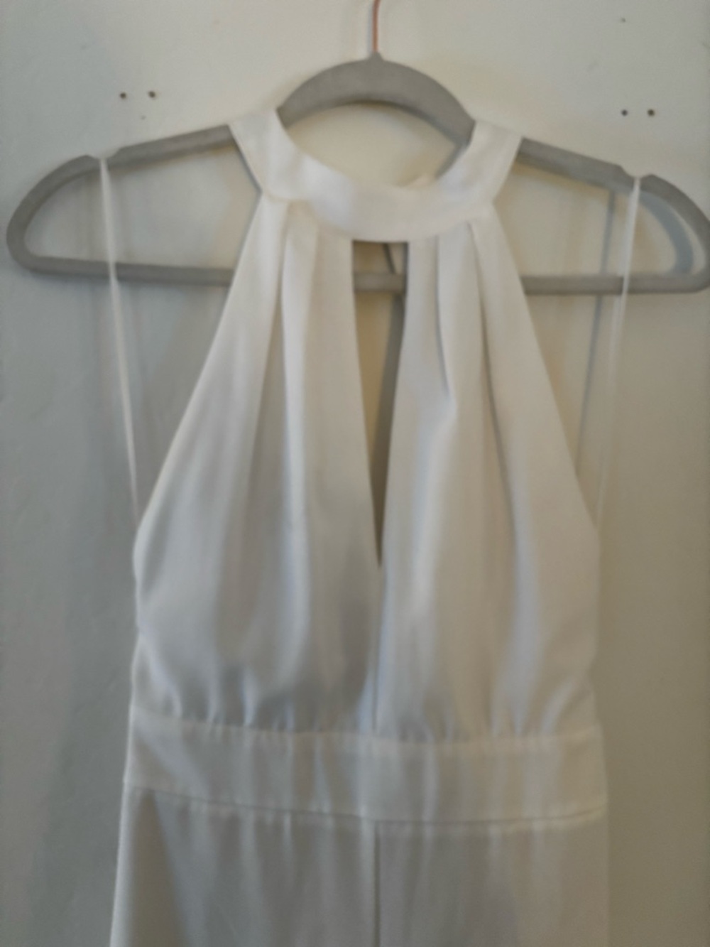 CQ by CQ White Halter Maxi Dress Small Open Back - Picture 3 of 7